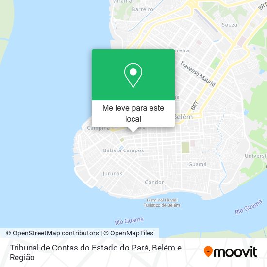 Tribunal de Contas do Estado do Pará mapa