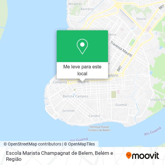 Escola Marista Champagnat de Belem mapa