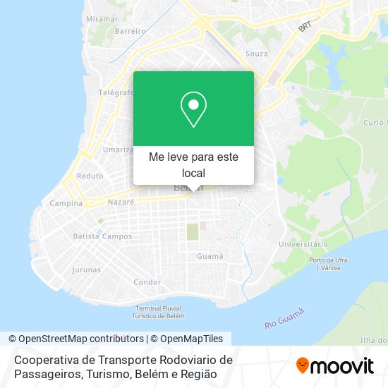 Cooperativa de Transporte Rodoviario de Passageiros, Turismo mapa