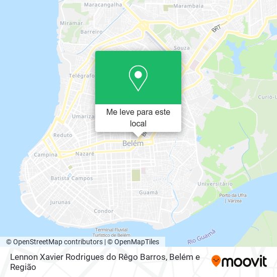 Lennon Xavier Rodrigues do Rêgo Barros mapa