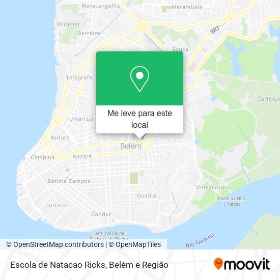 Escola de Natacao Ricks mapa