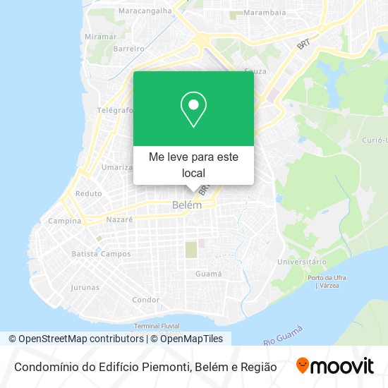 Condomínio do Edifício Piemonti mapa