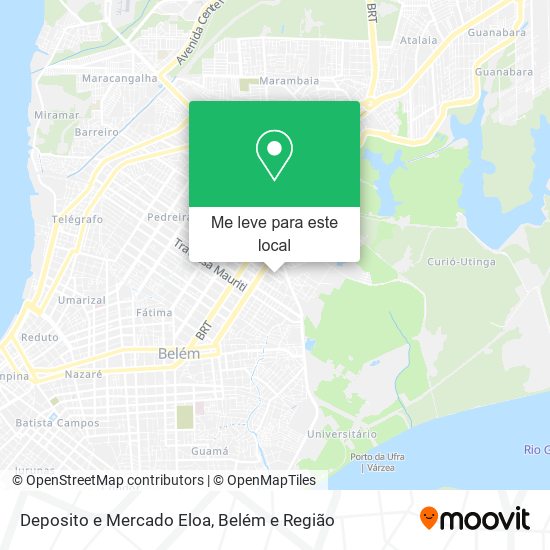 Deposito e Mercado Eloa mapa