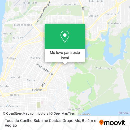 Toca do Coelho Sublime Cestas Grupo Mc mapa