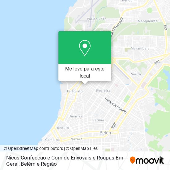 Nicus Confeccao e Com de Enxovais e Roupas Em Geral mapa