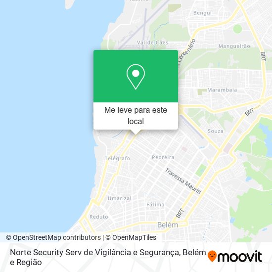 Norte Security Serv de Vigilância e Segurança mapa