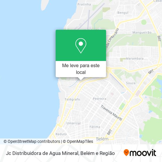 Jc Distribuidora de Agua Mineral mapa