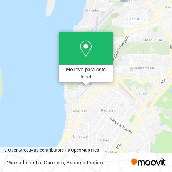 Mercadinho Iza Carmem mapa