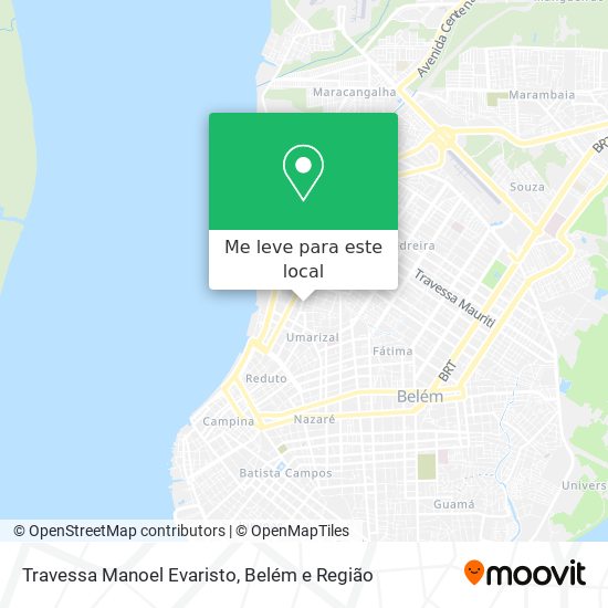 Travessa Manoel Evaristo mapa