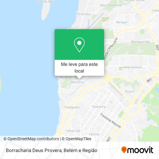 Borracharia Deus Provera mapa