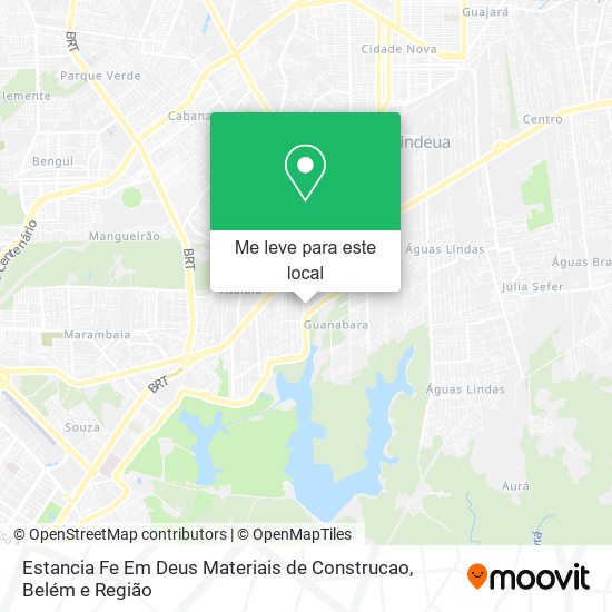 Estancia Fe Em Deus Materiais de Construcao mapa