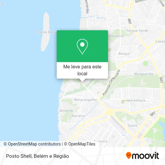 Posto Shell mapa