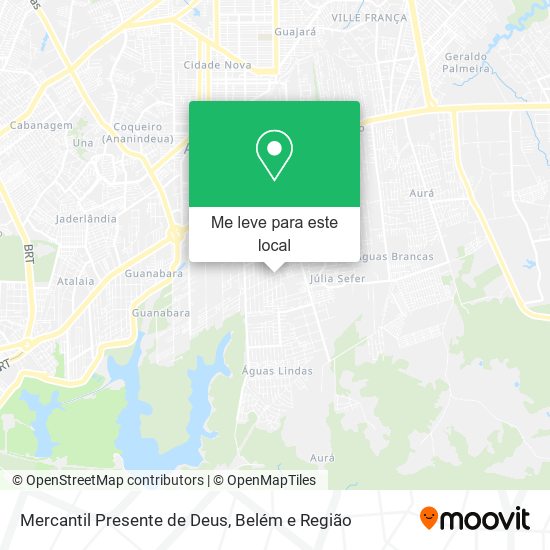 Mercantil Presente de Deus mapa
