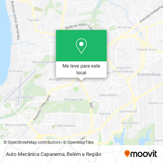 Auto Mecânica Capanema mapa