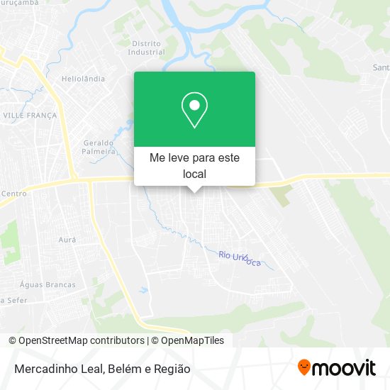 Mercadinho Leal mapa