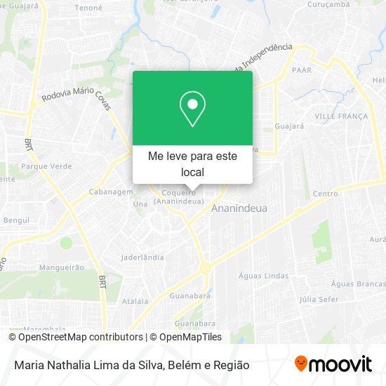 Maria Nathalia Lima da Silva mapa