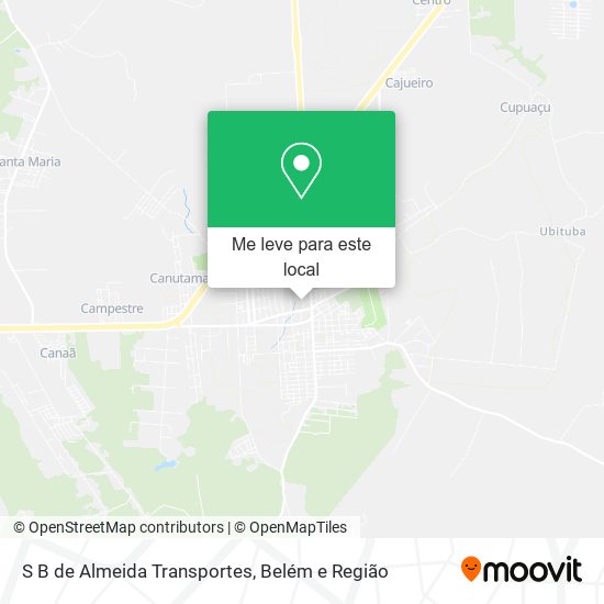 S B de Almeida Transportes mapa