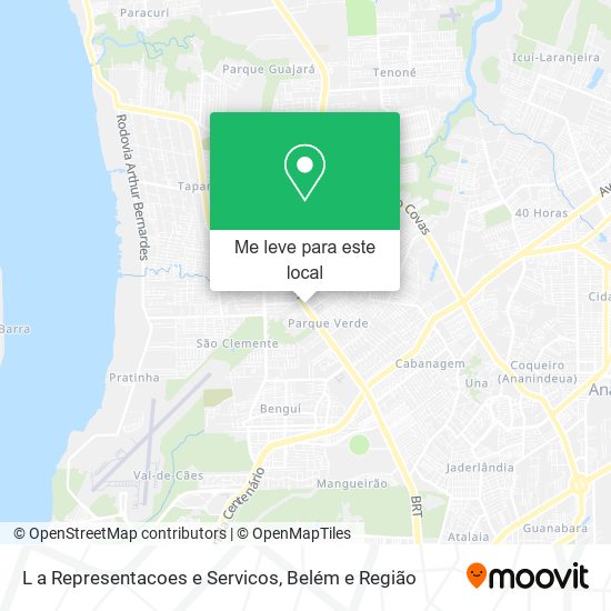 L a Representacoes e Servicos mapa