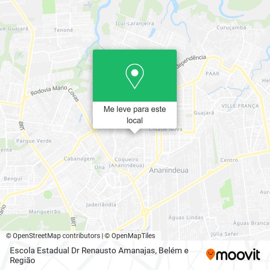 Escola Estadual Dr Renausto Amanajas mapa