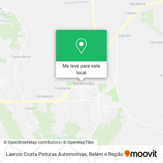 Laercio Costa Pinturas Automotivas mapa