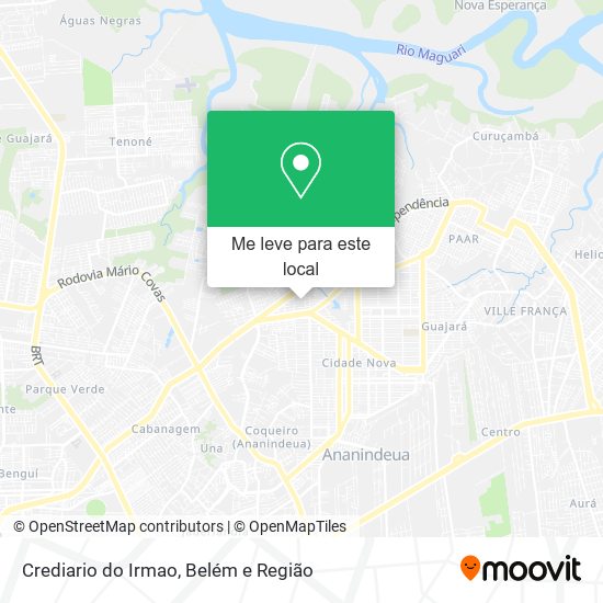 Crediario do Irmao mapa