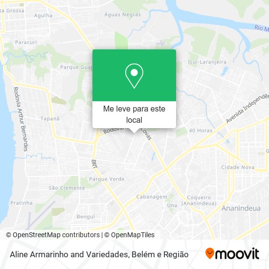 Aline Armarinho and Variedades mapa
