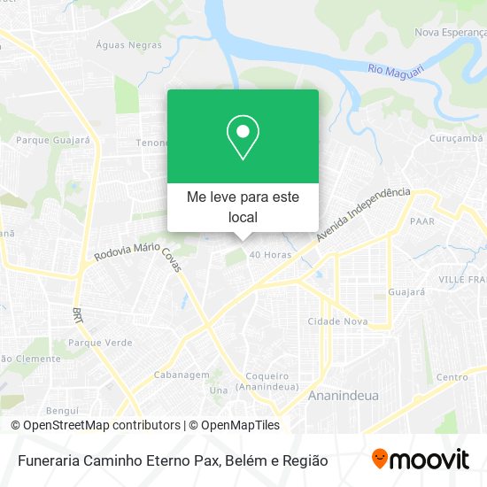 Funeraria Caminho Eterno Pax mapa