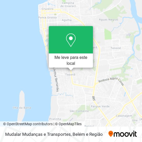 Mudalar Mudanças e Transportes mapa