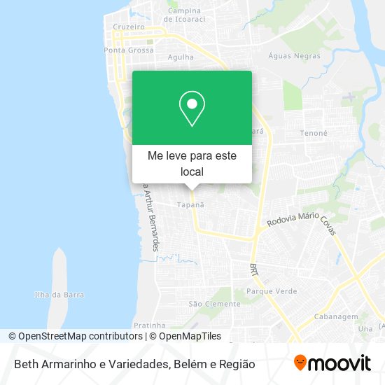 Beth Armarinho e Variedades mapa