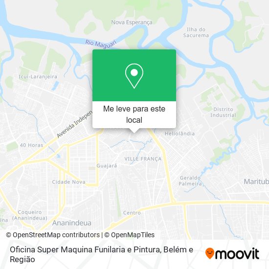 Oficina Super Maquina Funilaria e Pintura mapa