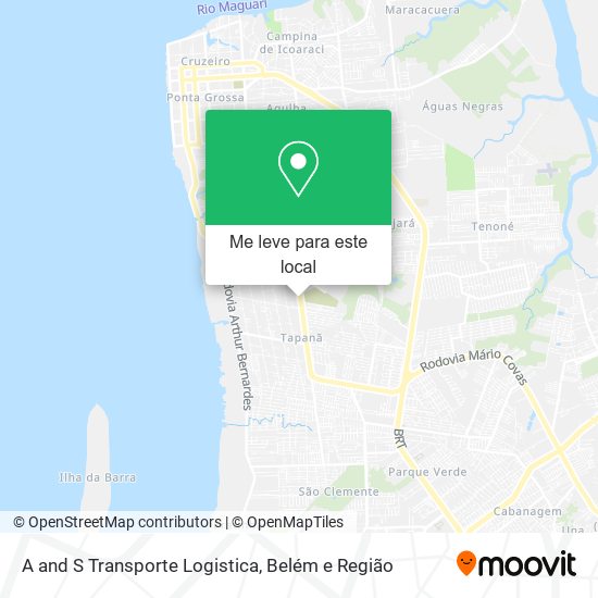 A and S Transporte Logistica mapa