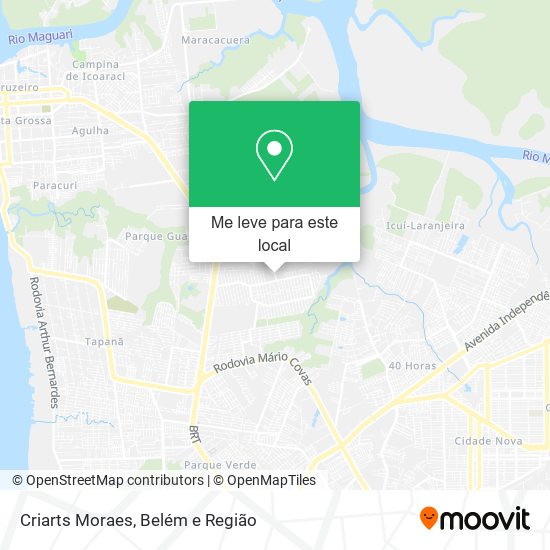 Criarts Moraes mapa