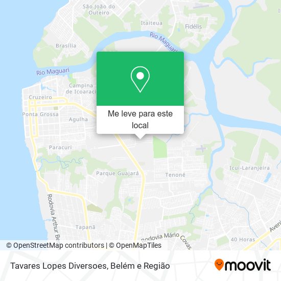 Tavares Lopes Diversoes mapa