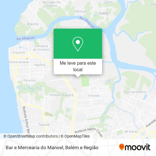 Bar e Mercearia do Manoel mapa