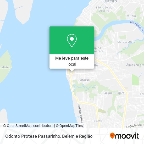 Odonto Protese Passarinho mapa