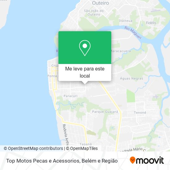 Top Motos Pecas e Acessorios mapa