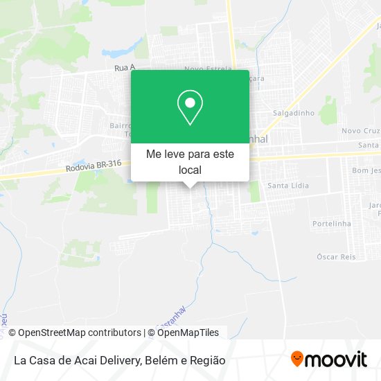 La Casa de Acai Delivery mapa
