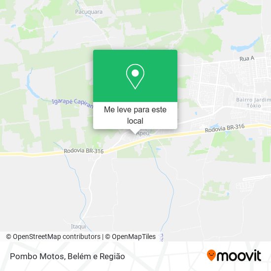 Pombo Motos mapa