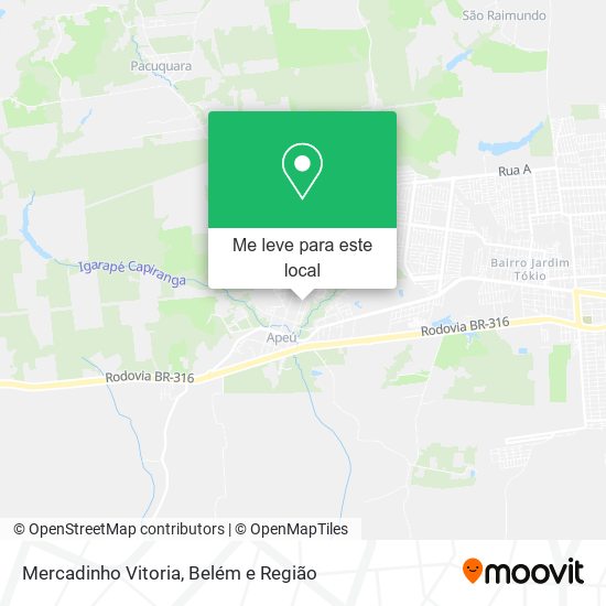 Mercadinho Vitoria mapa