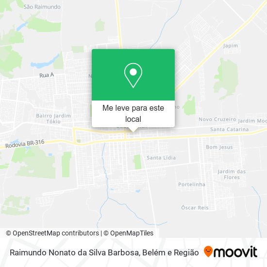 Raimundo Nonato da Silva Barbosa mapa