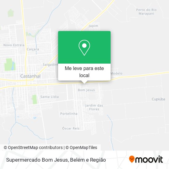 Supermercado Bom Jesus mapa
