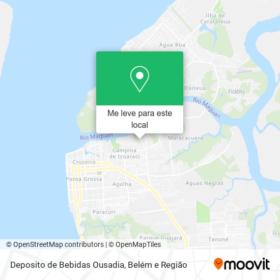 Deposito de Bebidas Ousadia mapa