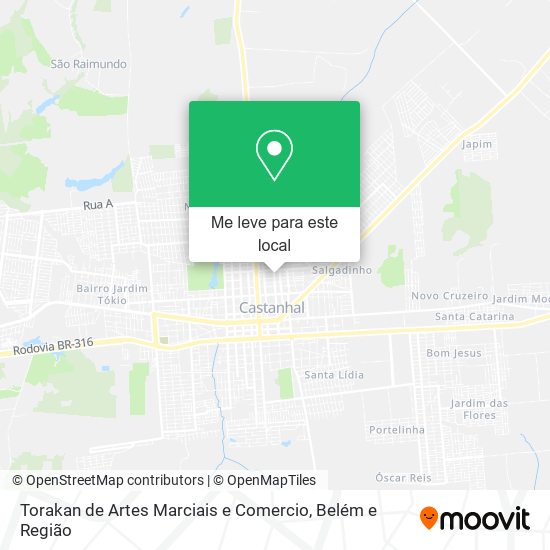 Torakan de Artes Marciais e Comercio mapa