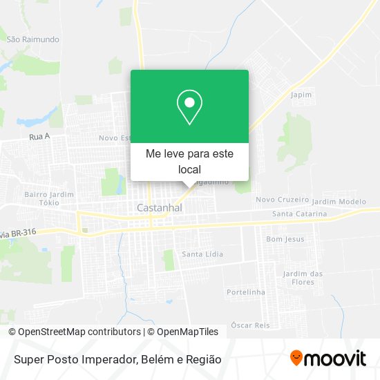 Super Posto Imperador mapa