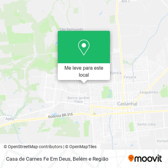 Casa de Carnes Fe Em Deus mapa