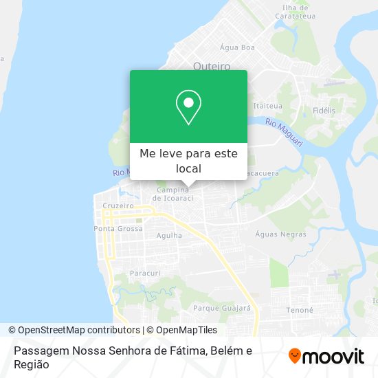 Passagem Nossa Senhora de Fátima mapa