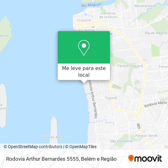 Rodovia Arthur Bernardes 5555 mapa