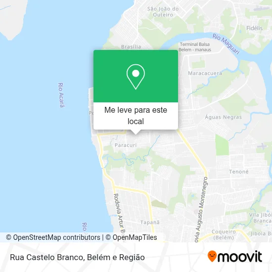Rua Castelo Branco mapa