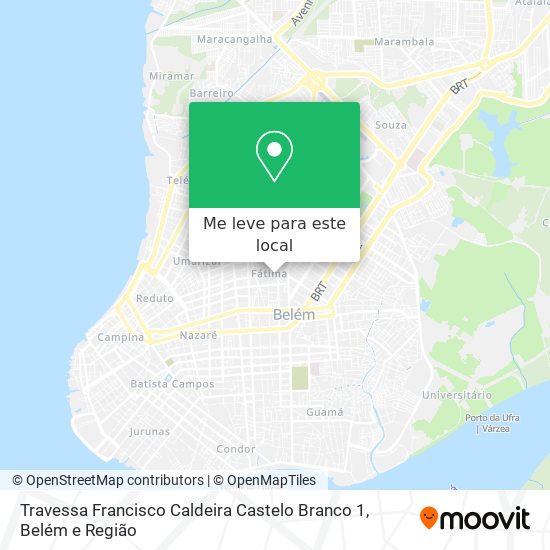 Travessa Francisco Caldeira Castelo Branco 1 mapa