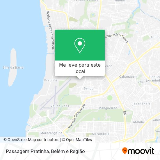 Passagem Pratinha mapa